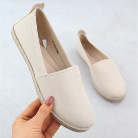 Espadrilles kvinnors insatt mocka beige potocki py16332 1