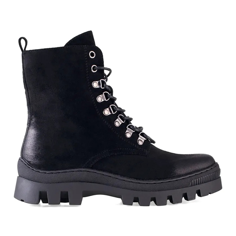 W. Potocki Arbetskläder i svart mocka för kvinnor från Potocki 2