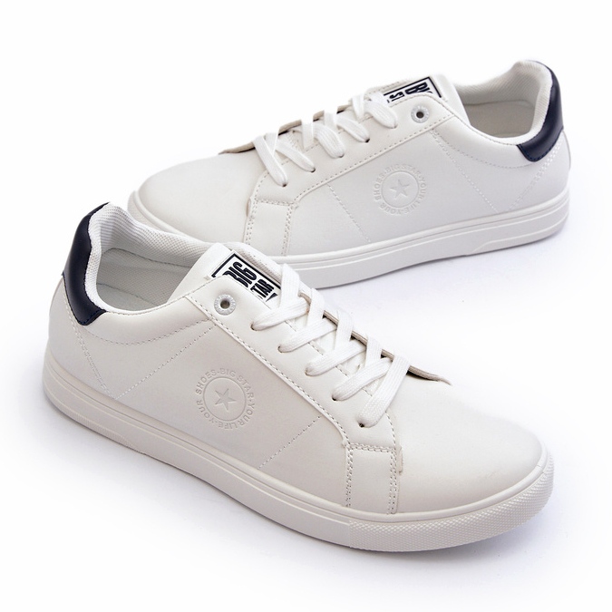 Låga sneakers för män Eco Leather Big Star NN174282 Vit 2