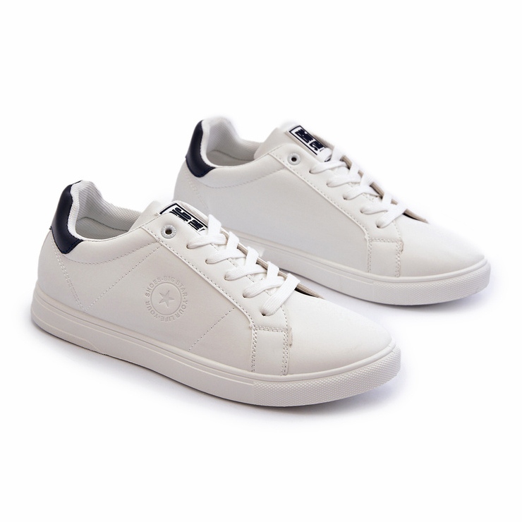 Låga sneakers för män Eco Leather Big Star NN174282 Vit 4