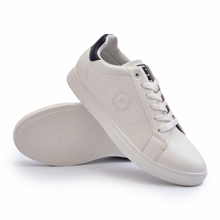 Låga sneakers för män Eco Leather Big Star NN174282 Vit 3