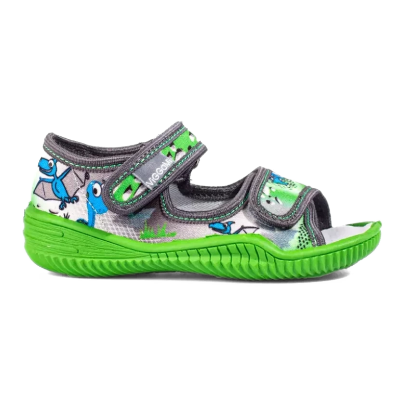 Viggami tofflor för pojkar grön 2
