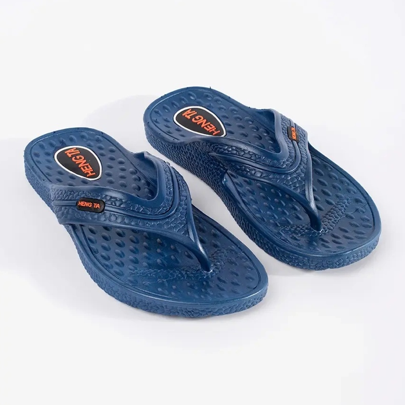 Blå mäns flip -flops 1