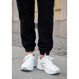 Kvinnors sportskor Big Star NN274A095 Hi-Poly System White-Green System vit 2