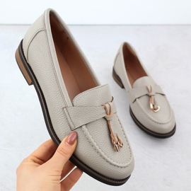 Skor kvinnors loafers lordy beige potocki sz12627 1