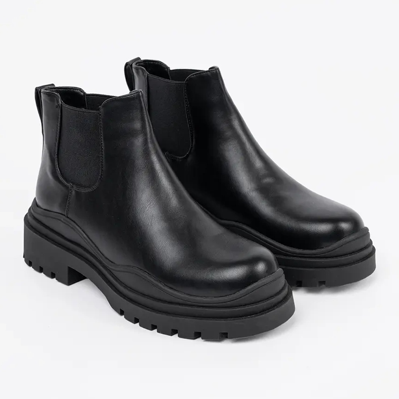 Shelovet ankelstövlar för kvinnor på plattformen beige 2