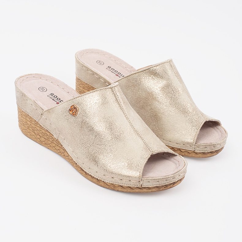 Goodin Golden Summer Summies Women's Wedges gyllene 1