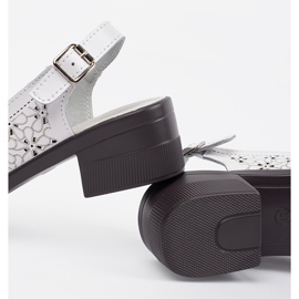 Goodin Vit målade låghöjda sandaler 1