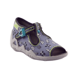 Befado tofflor 217p092 chasers grön grå svart vit 1