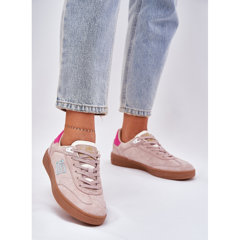 Suede Sports Shoes for Women D.Franklin DFSH387005 Dirty Pink rosa 2