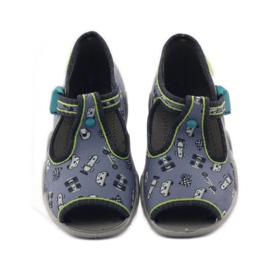 Befado tofflor 217p092 chasers grön grå svart vit 4