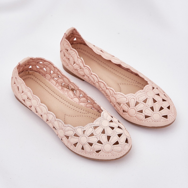 OpenWork barns ballerinor med rosa glitter 2