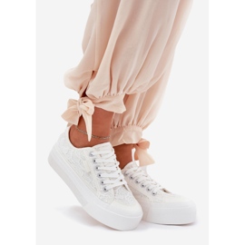 Big Star RR274747 kvinnors spetsar sneakers vit 1