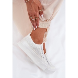 Big Star RR274747 kvinnors spetsar sneakers vit 2