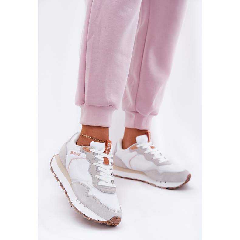 Kvinnors mocka Kvinnors sportskor Big Star RR274235 Hi-Polish Beige System 2