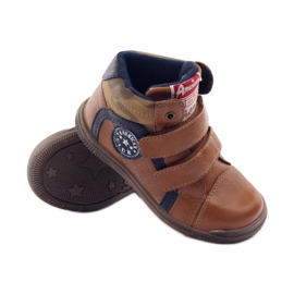 American Club Sport med ett amerikanskt 16213-läderinlägg marinblå brun 3