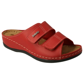 Inblu röda kvinnor läder flip flops 158d105 1