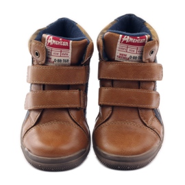 American Club Sport med ett amerikanskt 16213-läderinlägg marinblå brun 4