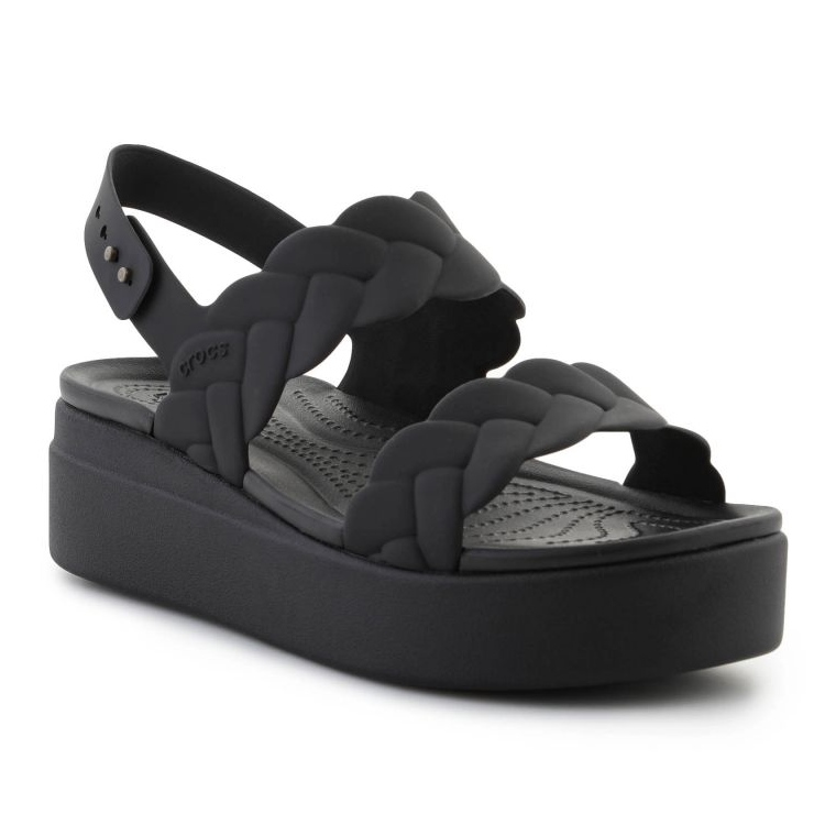 Crocs Sandals Brooklyn Woven Low Wedge 209977-060 svart 1