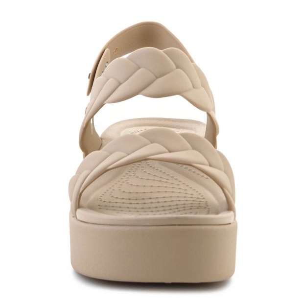 Crocs Sandals Brooklyn Woven Low Wedge 209977-212 beige 2