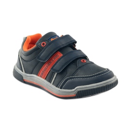 American Club ADI American 152625 marinblå sneakers orange 1