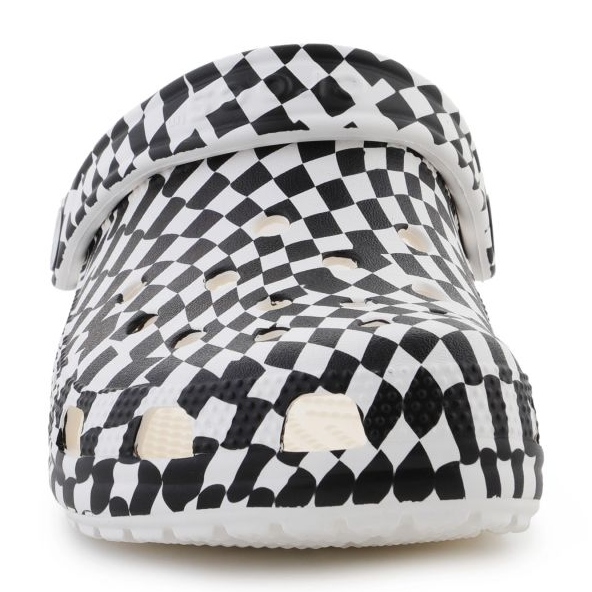 Crocs Classic Warped Checker Clog 211007-103 vit 2