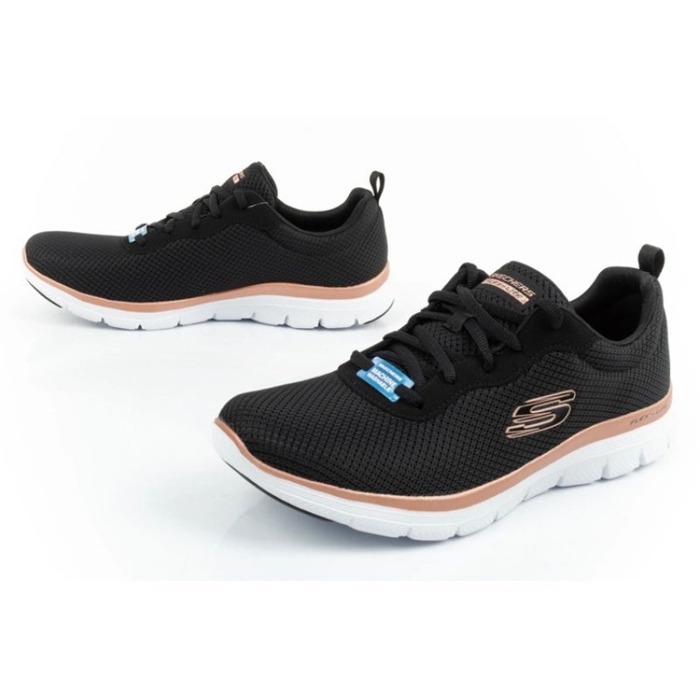 Skechers Flex Appeal 4.0 Brillant View-skor 149303/BKRG svart 8