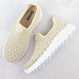 Kvinnors sportskor Openwork Slip on Beige Artiker 56C1016 3