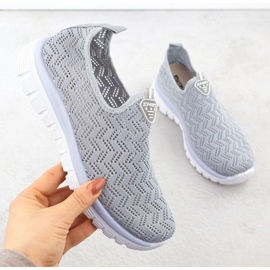 Kvinnors sportskor Openwork Slip on Grey Artiker 56C1016 grå 1