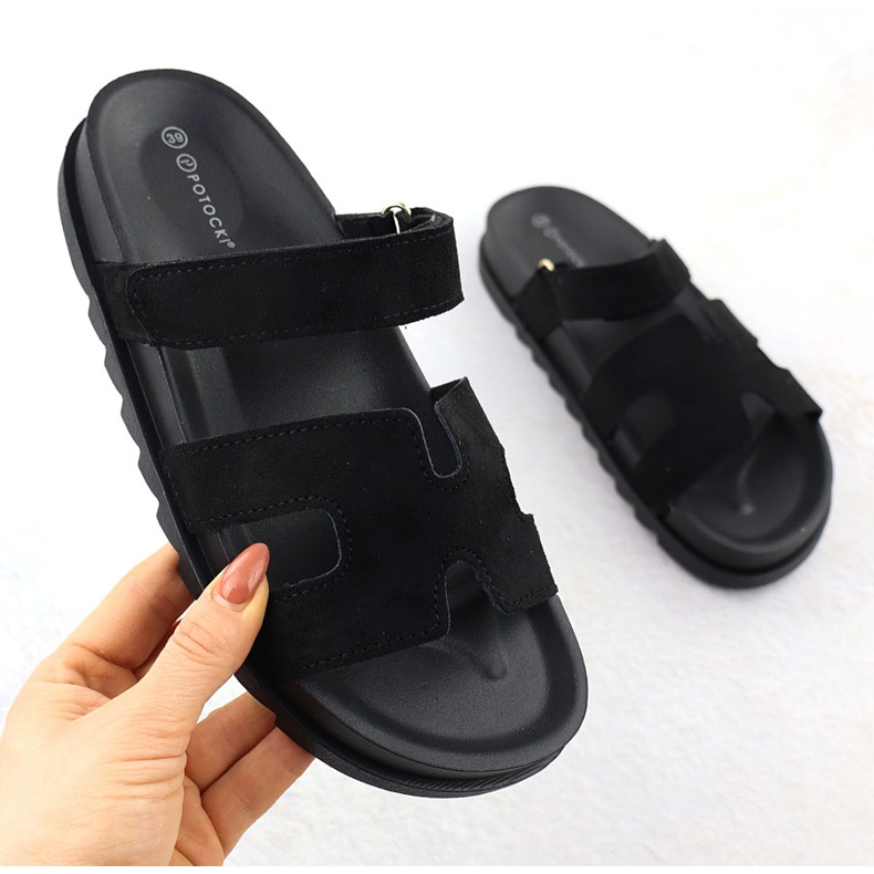 Kvinnors tofflor Black Potocki GN17303 svart 1