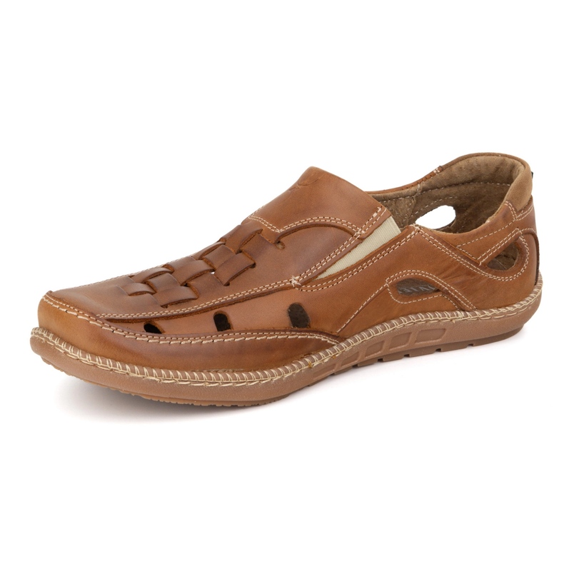 Olivier Luftiga skummade herrskor 204L BROWN CAMEL brun 1