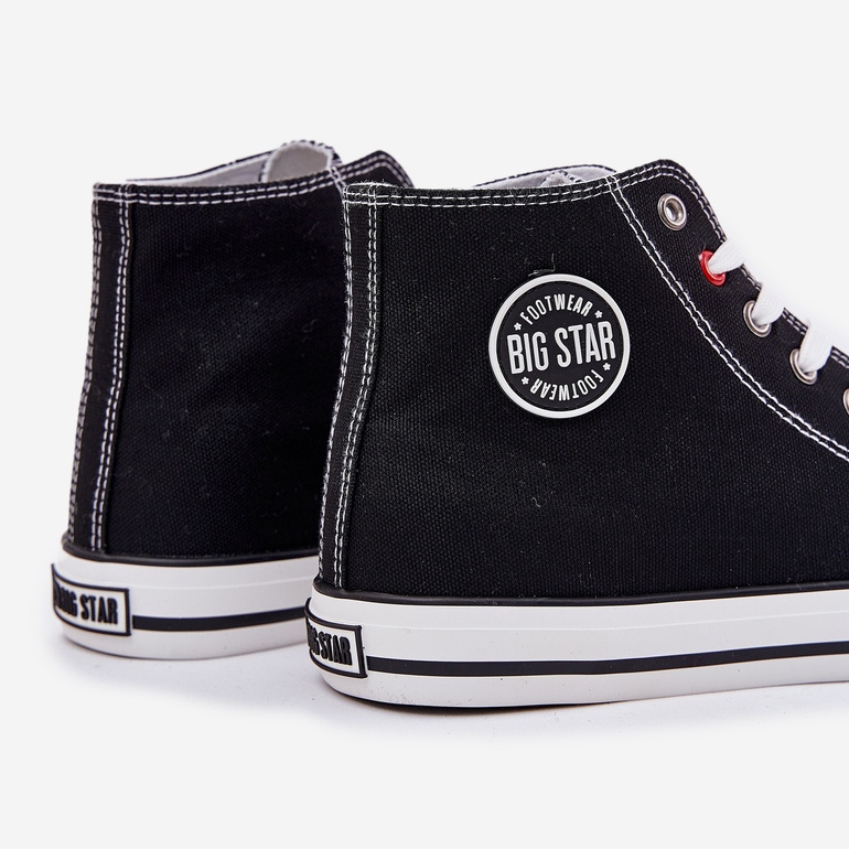 Material Mäns sneakers Big Star NN174304 Hi-Poly System Black System svart 2