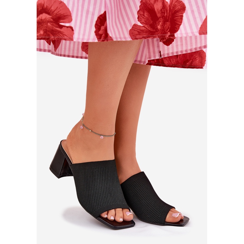 Svart pistil kvinnors höga klackar 1