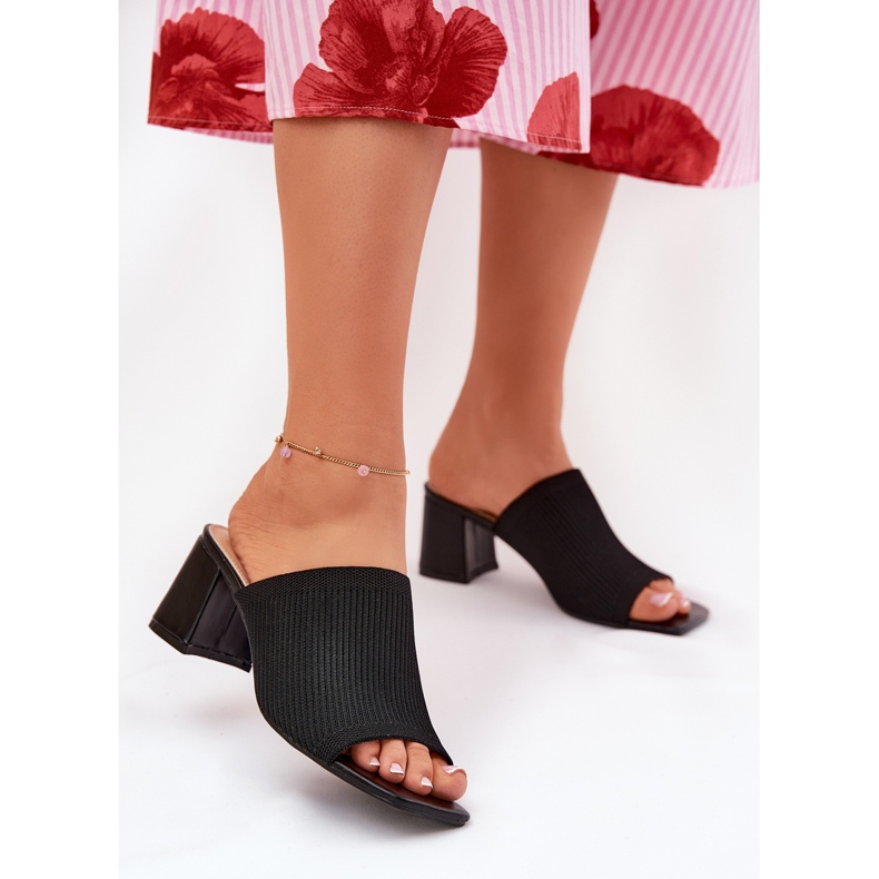 Svart pistil kvinnors höga klackar 2