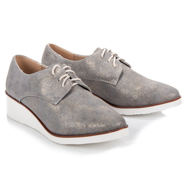 Vinceza Knytna kilklackar grå 1