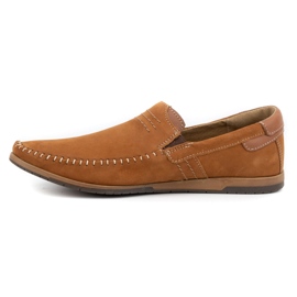 KOMODO Loafers för män 876 camel brun 1