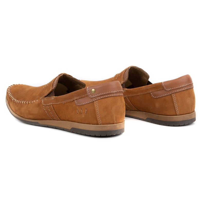 KOMODO Loafers för män 876 camel brun 6