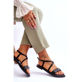 Kvinnors sandaler med studs s.barski kv-yxd072-1 svart 4