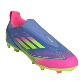 Adidas f50 liga ll fg/mg ie3742 fotbollsskor blå 1