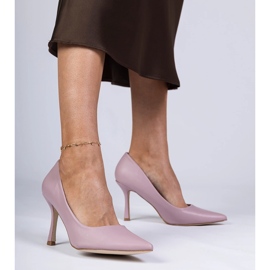 Violet Classic Pumps på en Eco -Leather Pin violett 1