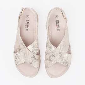 Goodin Lättbärande sandaler beige 2