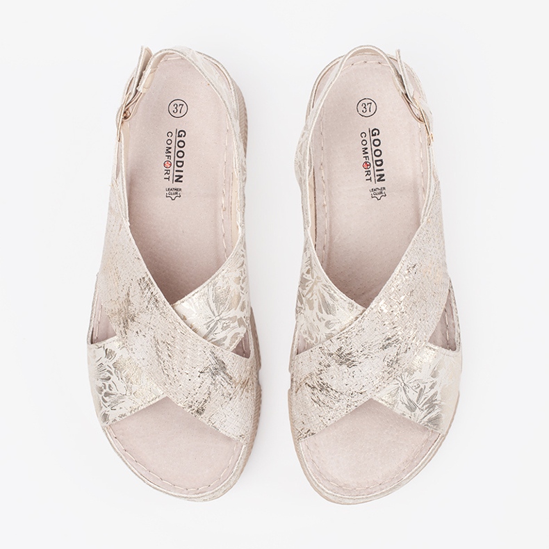 Goodin Lättbärande sandaler beige 2