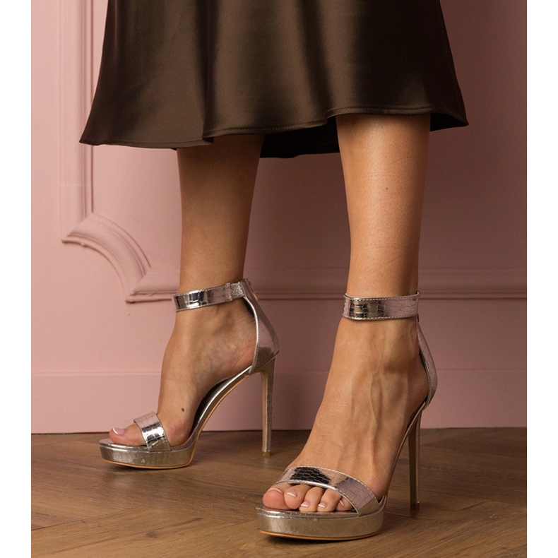 Silver High kolvhöga klackar silver- 1