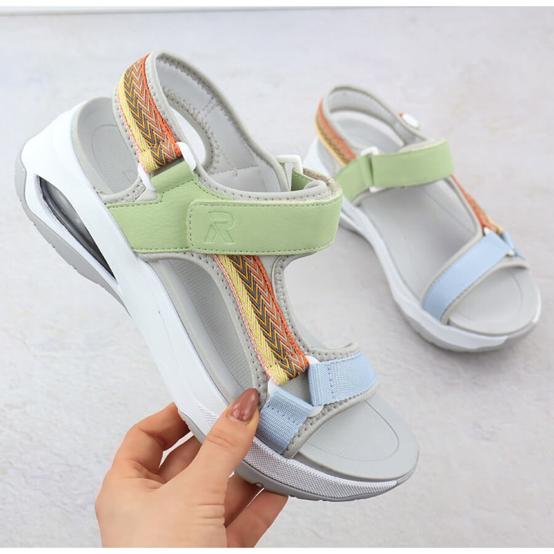 Rieker W3151-90 Sportsandaler grön 1