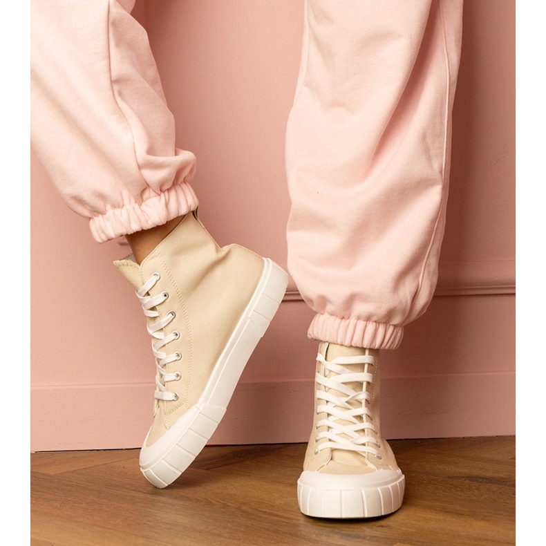 Inna Beige Citta high-top sneakers 1