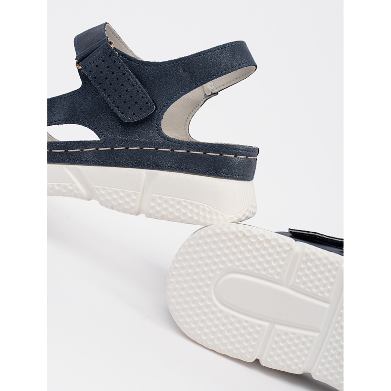 Goodin Marinens klassiska kvinnors sandaler blå 1