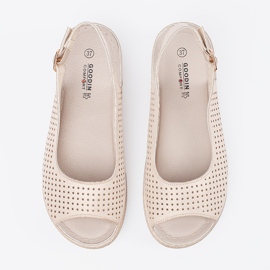 Goodin Lätt hassel bekväma sandaler gyllene 1