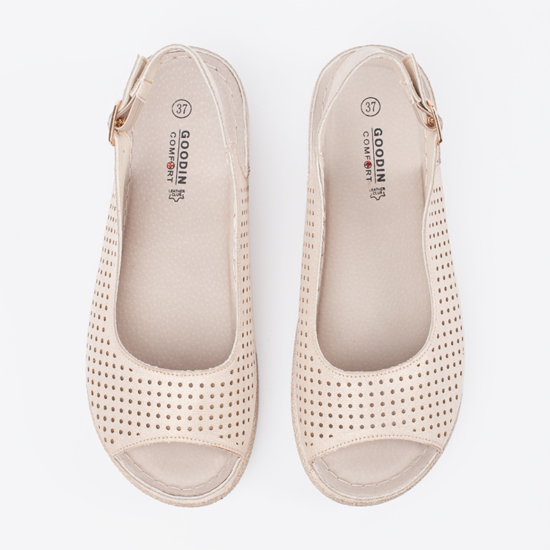 Goodin Lätt hassel bekväma sandaler gyllene 1