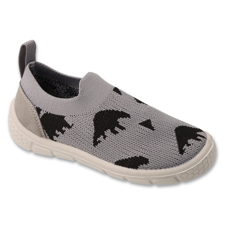 Befado baby tofflor grå 102x005 svart applicering 1