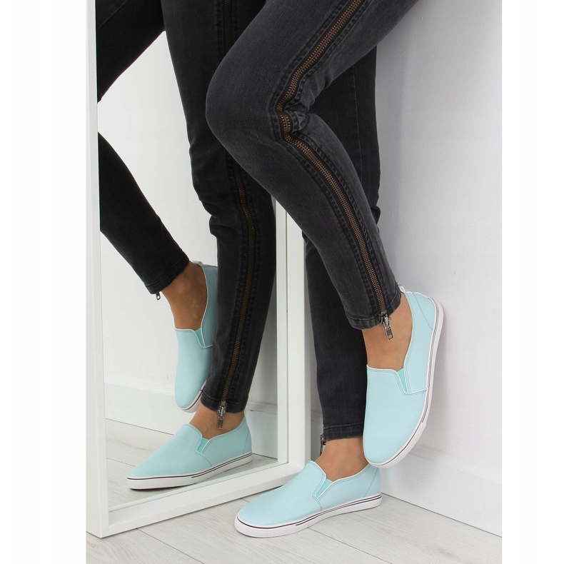 Sneakers slip-on blå xl08p L.BLÅ 2